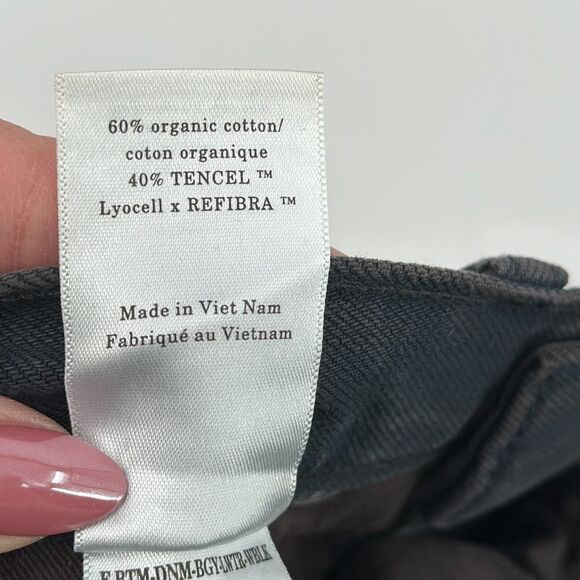 NWT Everlane Black Ink Wash Wide Leg Flared The Baggy Jeans 28 - Picture 14 of 15